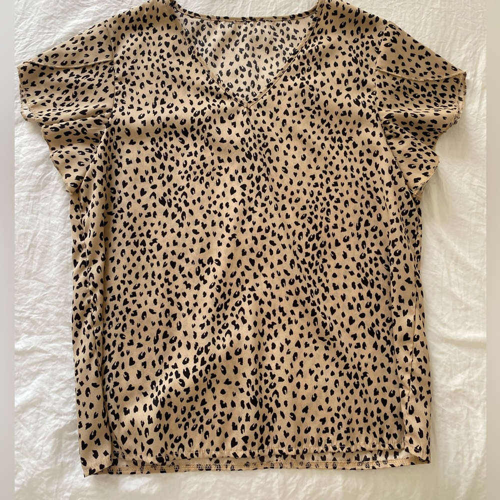 Cheetah/Leopard print dress shirt